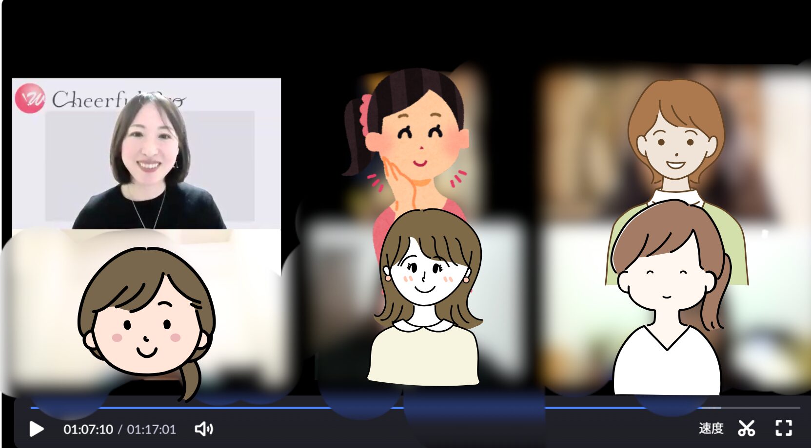 オンラインイベントある日の様子